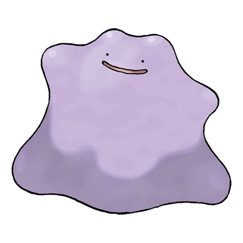 An illustration of the Pokemon Ditto