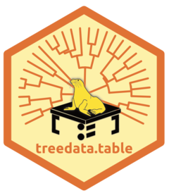 hex logo of R package treedata.table
