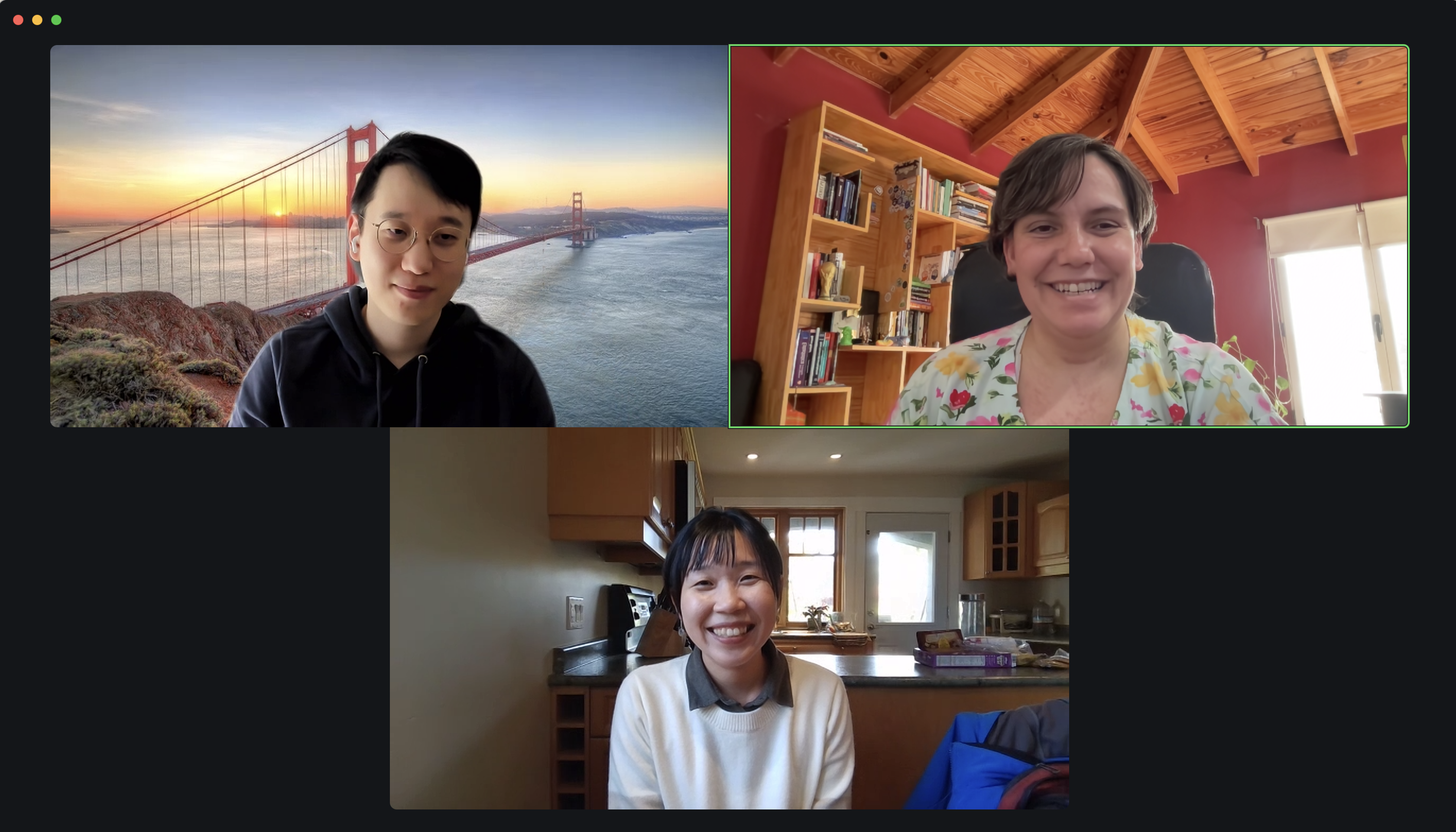 Zoom meeting with my mentor and rOpenSci Community Manager