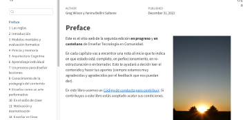 Homepage of our babelquarto book.
